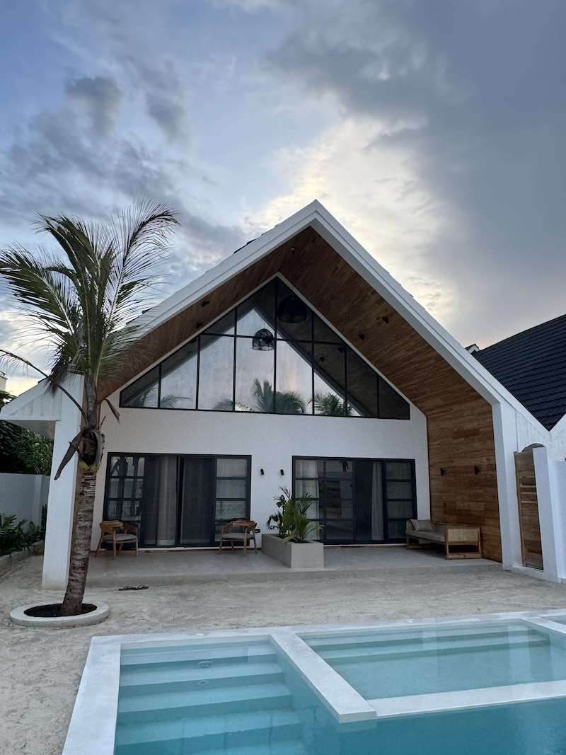 Villa 03 with its private pool in front, Jambiani Beach